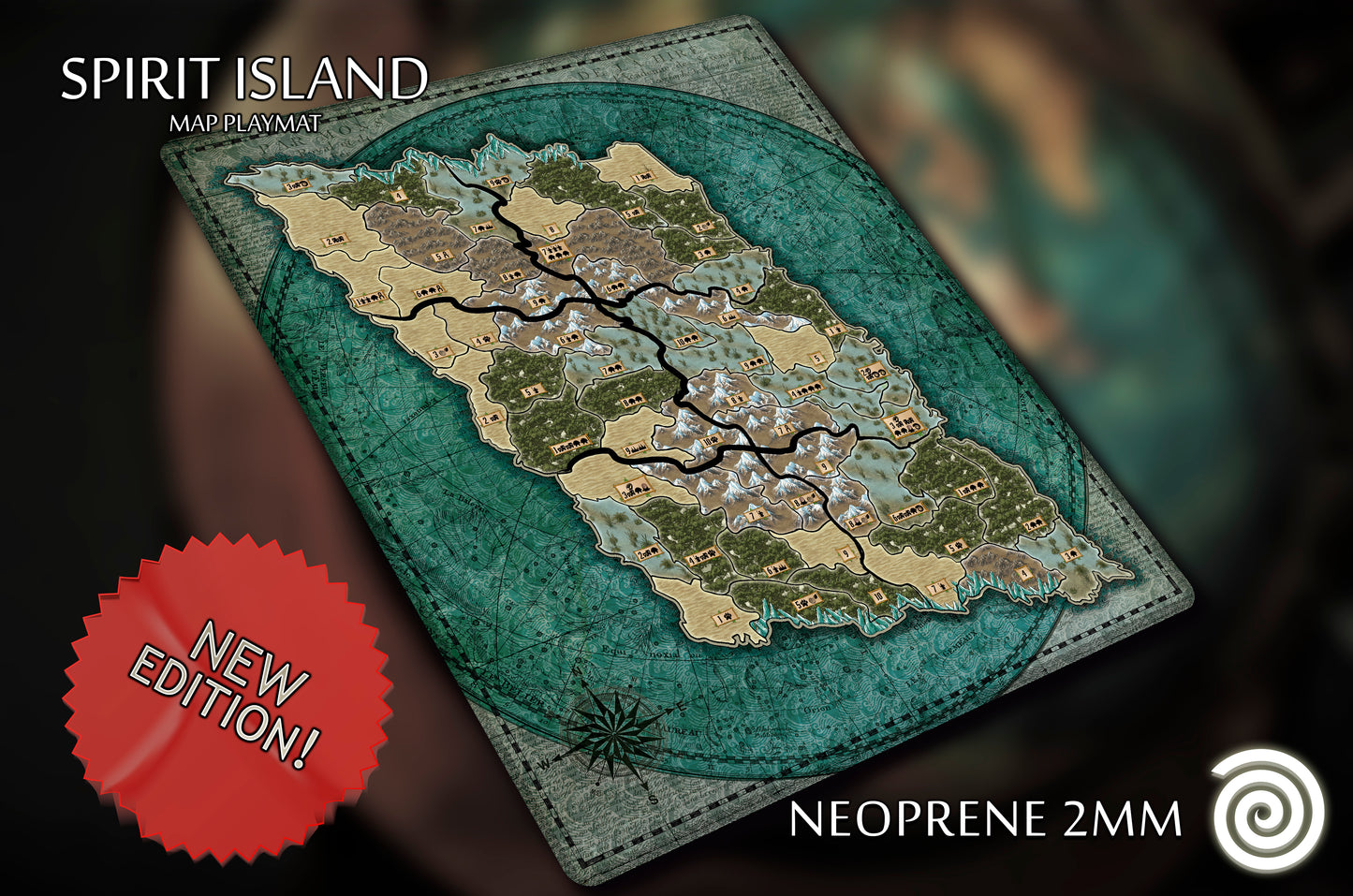 Spirit Island map compatible Gamemat