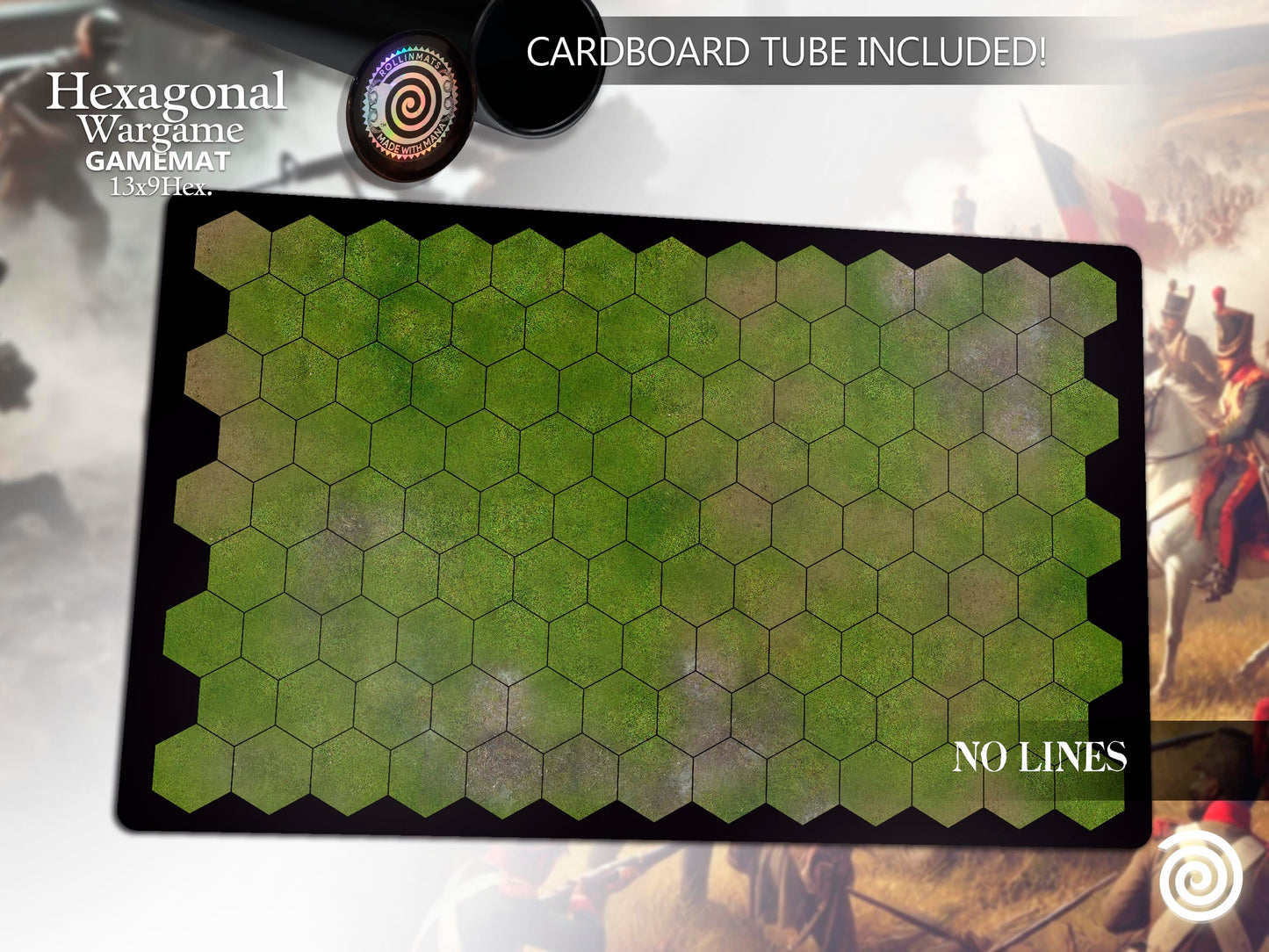 Hexagonal Wargame Gamemat (9x13 Hexagons)