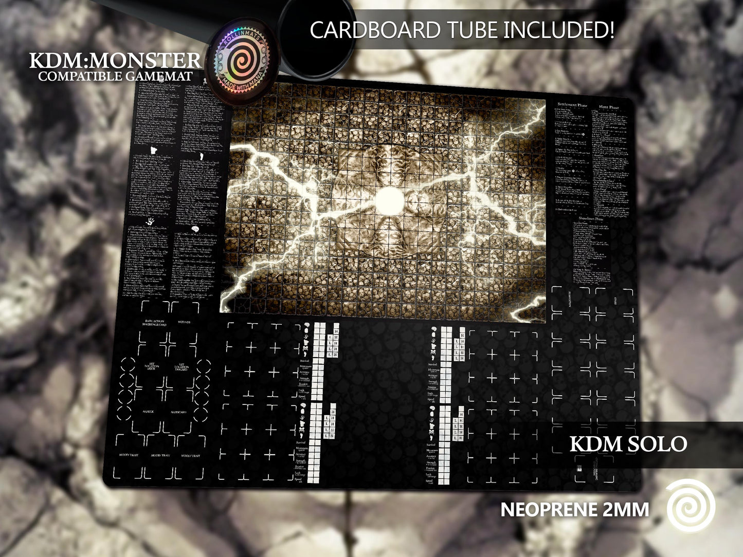 Kingdom Death: Monster compatible Gamemats