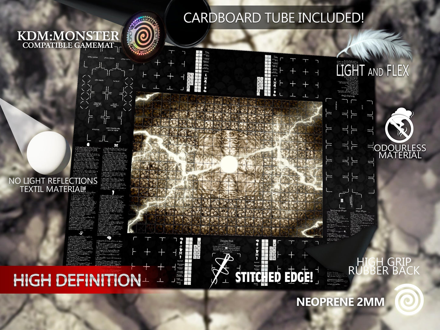 Kingdom Death: Monster compatible Gamemats