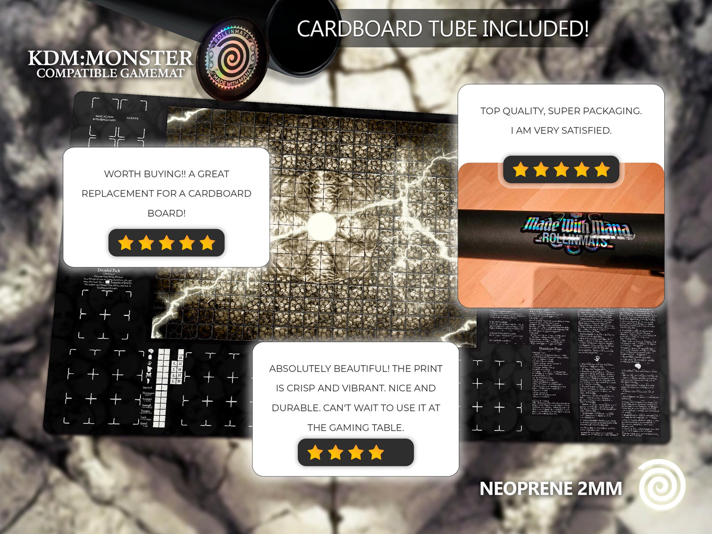 Kingdom Death: Monster compatible Gamemats