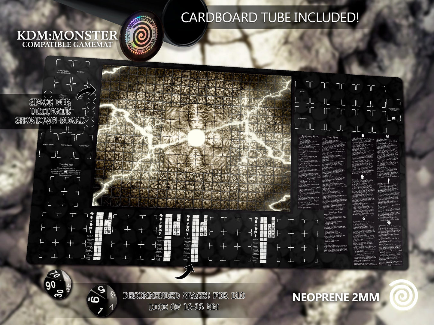 Kingdom Death: Monster compatible Gamemats