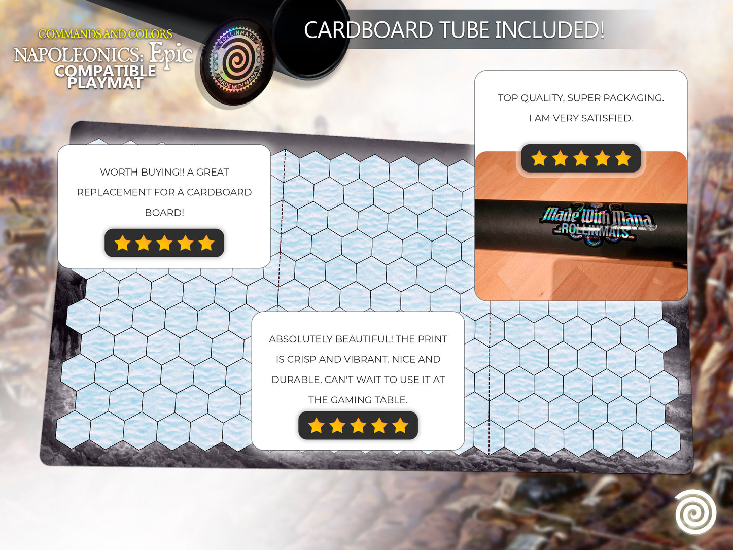 Commands and Colors: Napoleonics compatible Gamemat - (Epic mat)