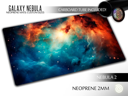 Galaxy Nebula 2  Neoprene mats Custom Sizes