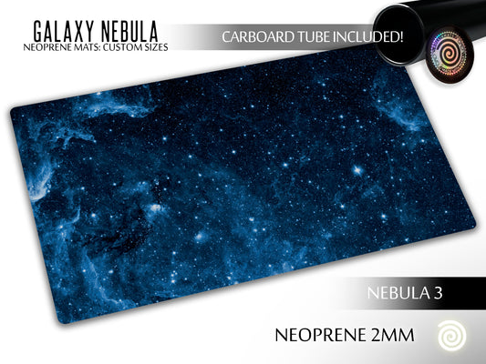 Galaxy Nebula 3  Neoprene mats Custom Sizes