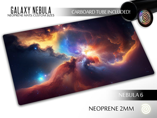 Galaxy Nebula 6  Neoprene mats Custom Sizes