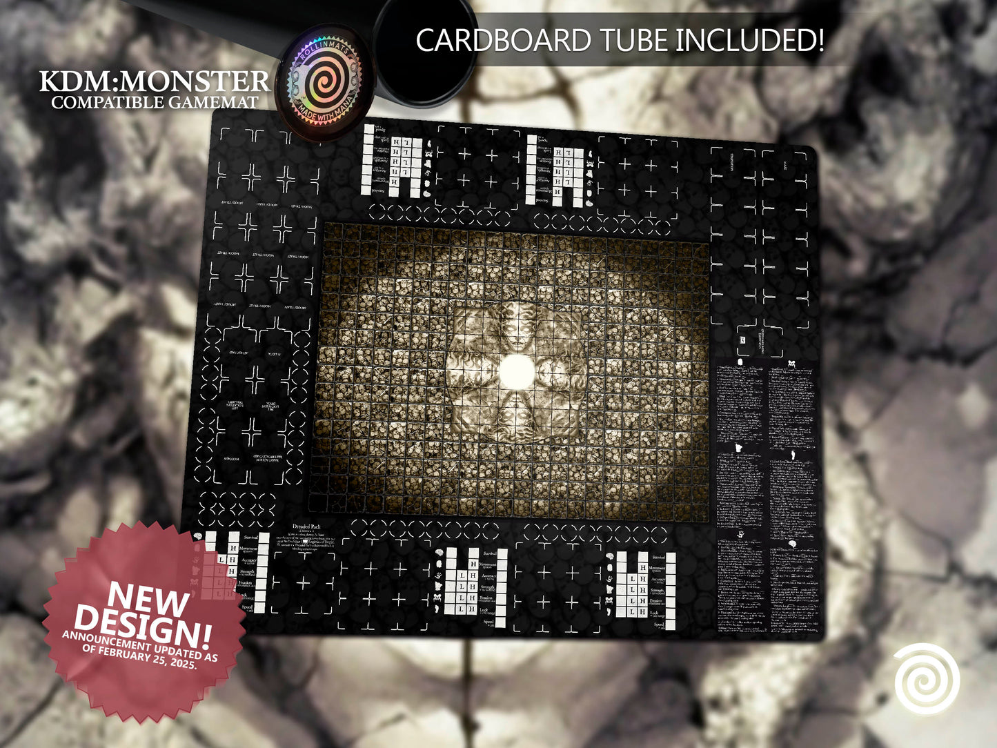 Kingdom Death : Monster mat KDM (compatible Gambler's Chest )