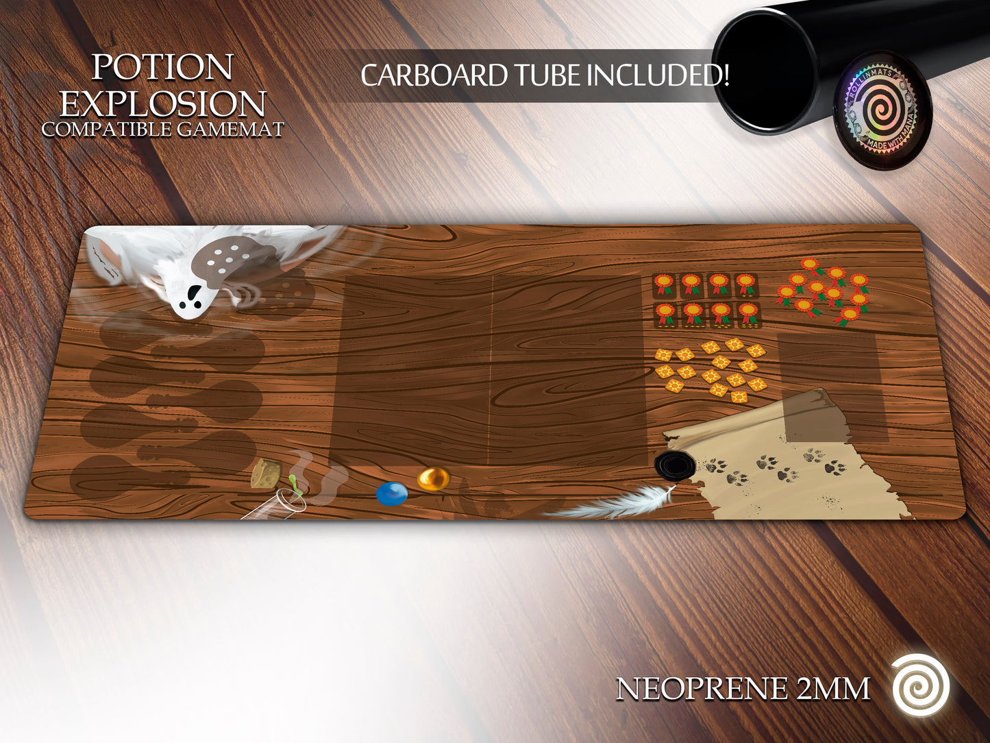 Potion Explosion compatible Playmat - (All expansions included)