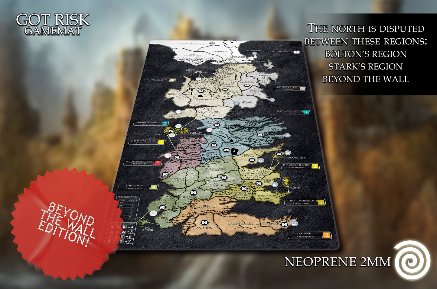 RISK: Game Of Thrones compatible Gamemats