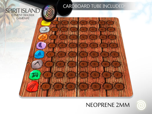 Spirit Island Element tracker compatible Gamemat