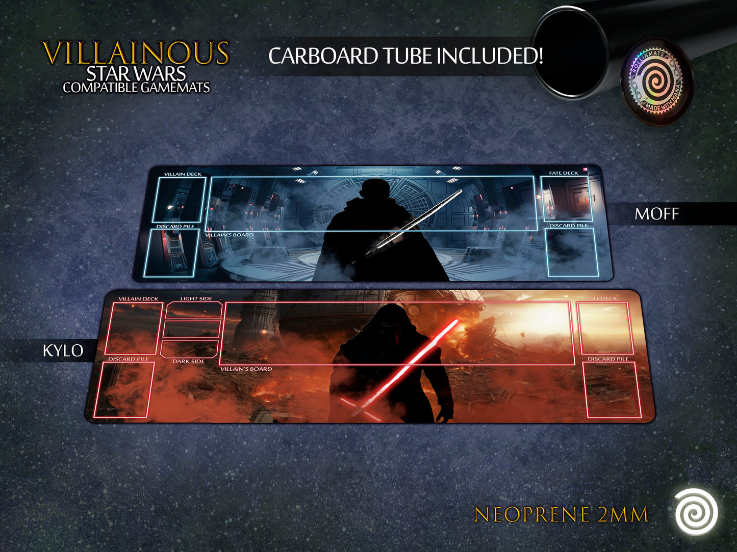 Villainous Star Wars compatible Playmats