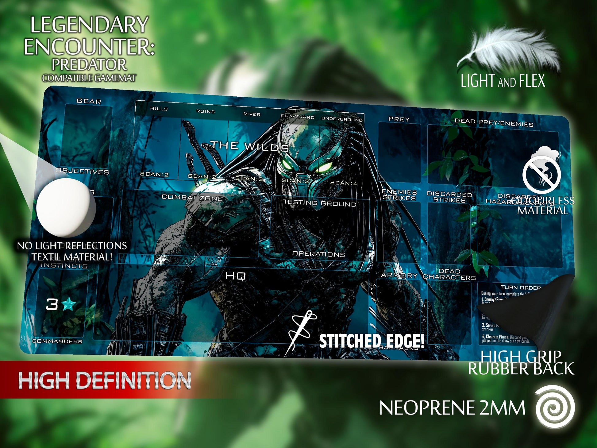 Playmat Legendary Encounter: Predator Compatible Gamemat