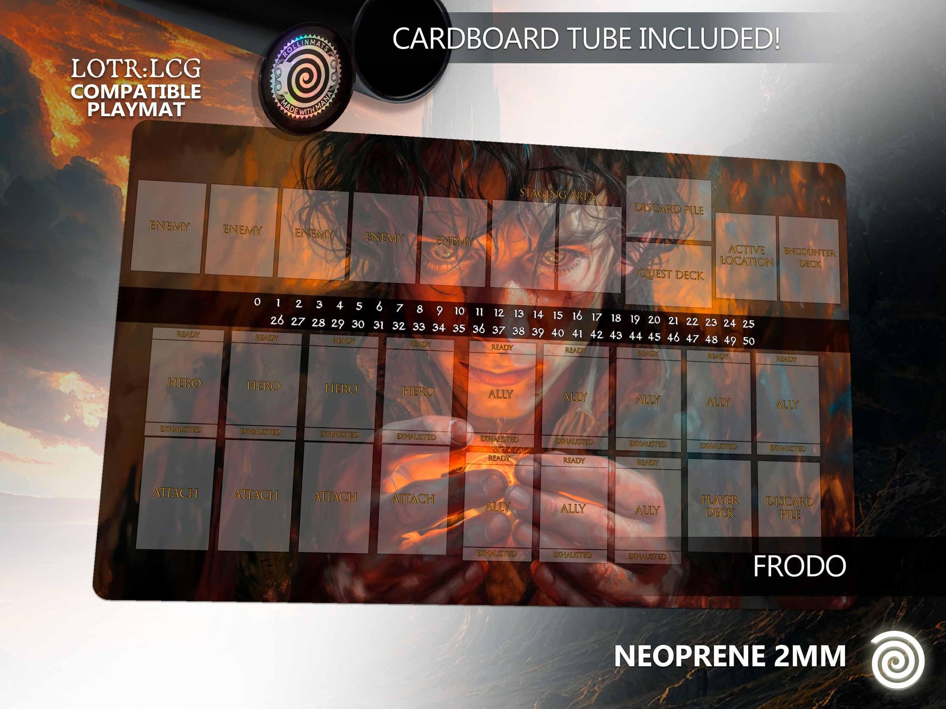 Lord of the Rings LCG compatible Playmat (New Edition - 65x45 cm)