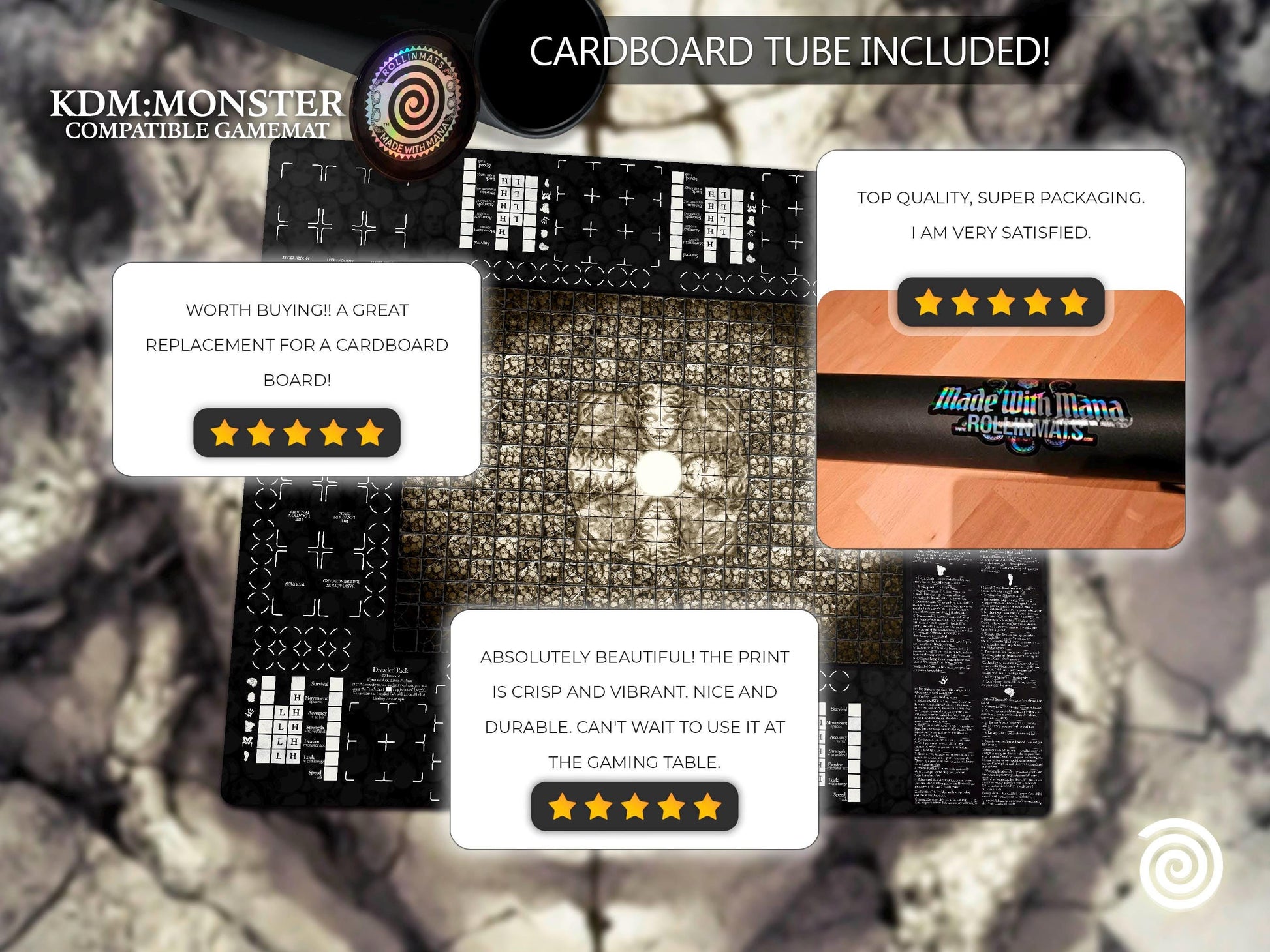 Kingdom Death: Monster compatible Gamemats