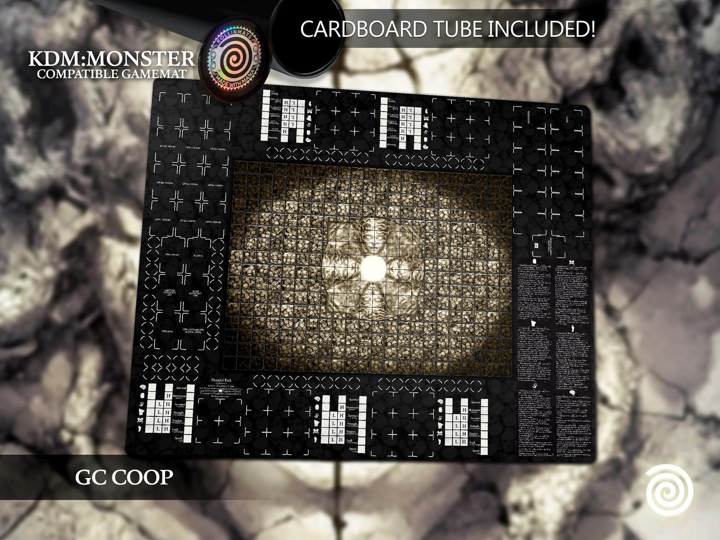 Kingdom Death: Monster compatible Gamemats