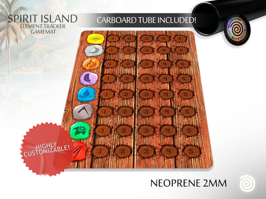 Spirit Island Element tracker compatible Gamemat