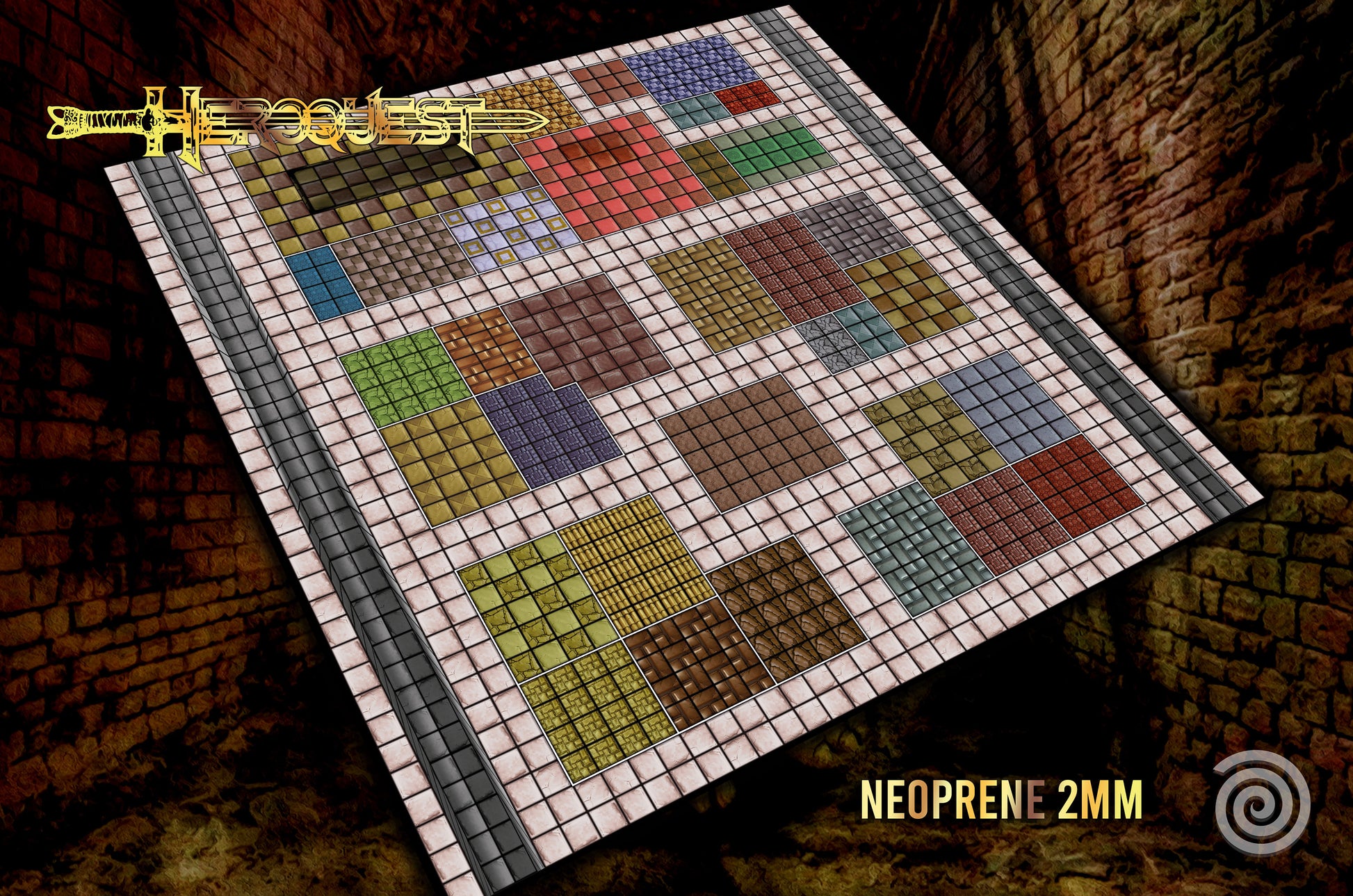 Tapete Grande Remake para HeroQuest ( 110 x 110 cm/ 43,3071 x 43,3071 inches)UNOFFICIAL PRODUCT