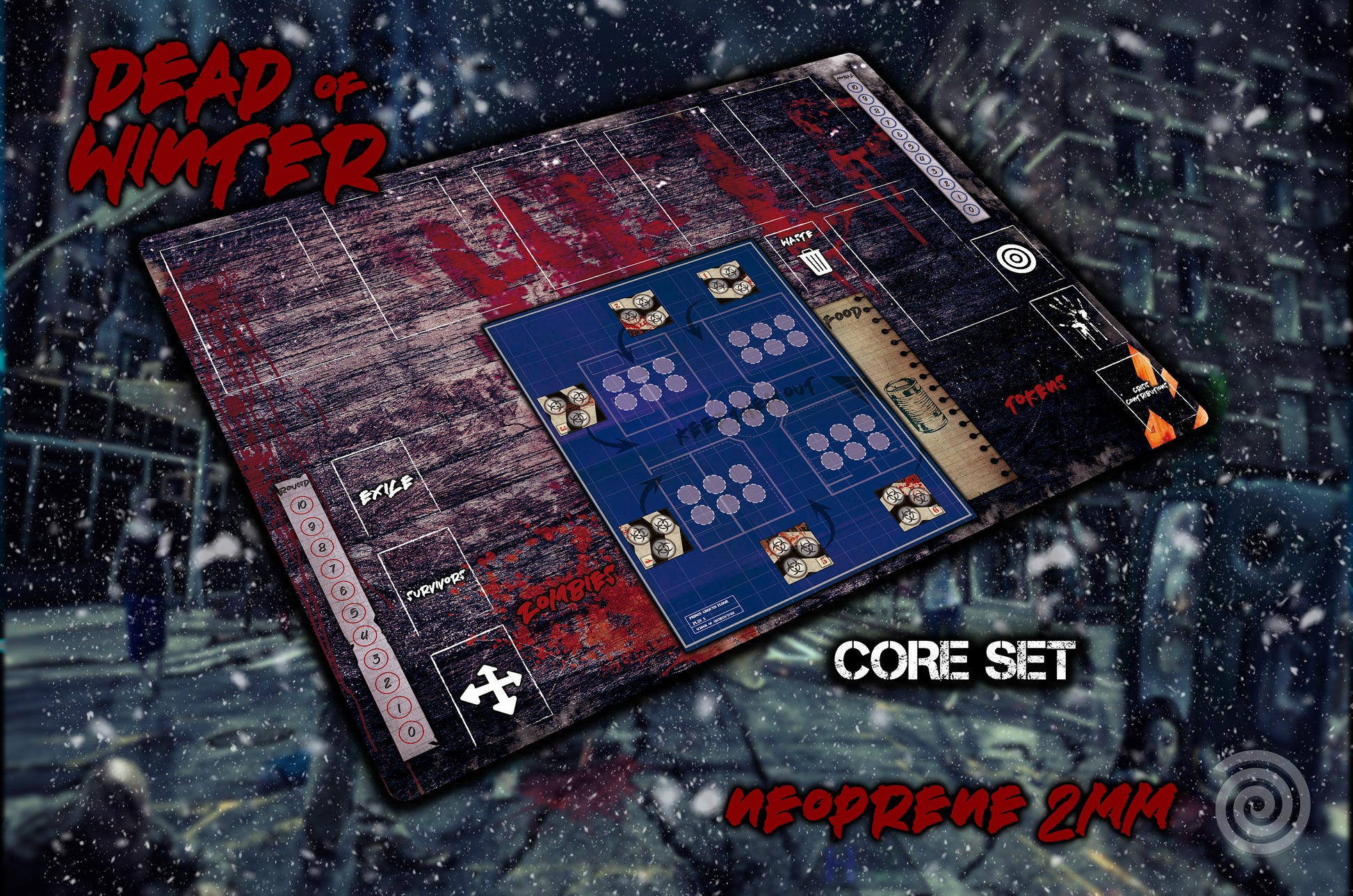 Tapete compatible para Dead of Winter ( Core set y Larga Noche)