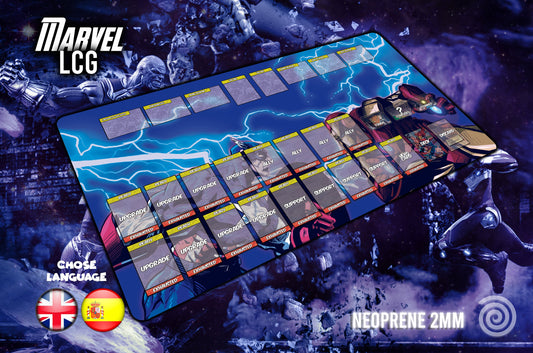 Tapete para Marvel Champions Lcg (90 x 50 cm ) Compatible with expansion: the mad titan’s shadow UNOFFICIAL PRODUCT