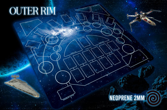 OUTER RIM Star Wars Mat (Compatible with "Unfinished Business expansion") ( 83 x 90 cm / 32 x 35 in )