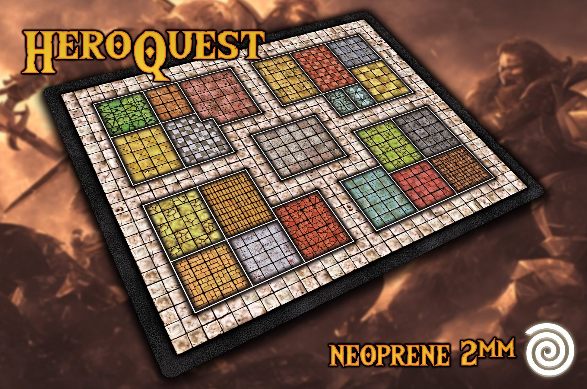 Tapete especial Remake para HeroQuest ( 2 pasillos)UNOFFICIAL PRODUCT