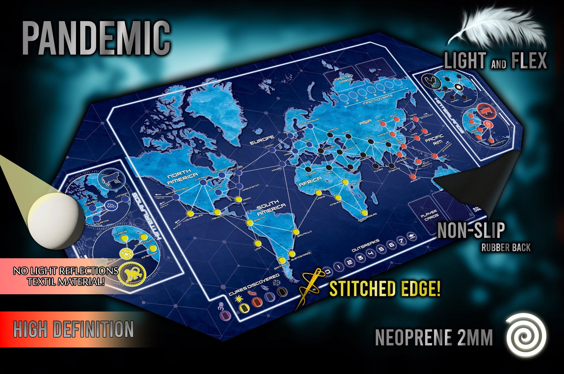 Definitive Tapete Pandemic (Stitched Edge)