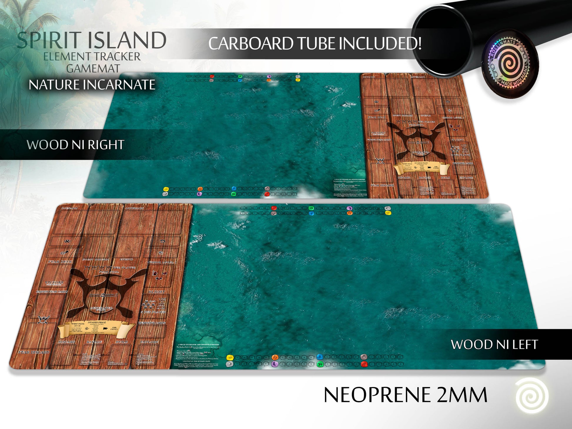 Spirit Island Element Tracker Gamemat